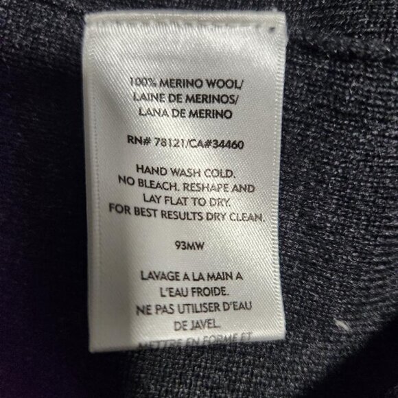 Eileen Fisher 100% Merino Wool Maxi Skirt in Charcoal Grey Sz Lg MSRP$ 278 - Picture 3 of 6